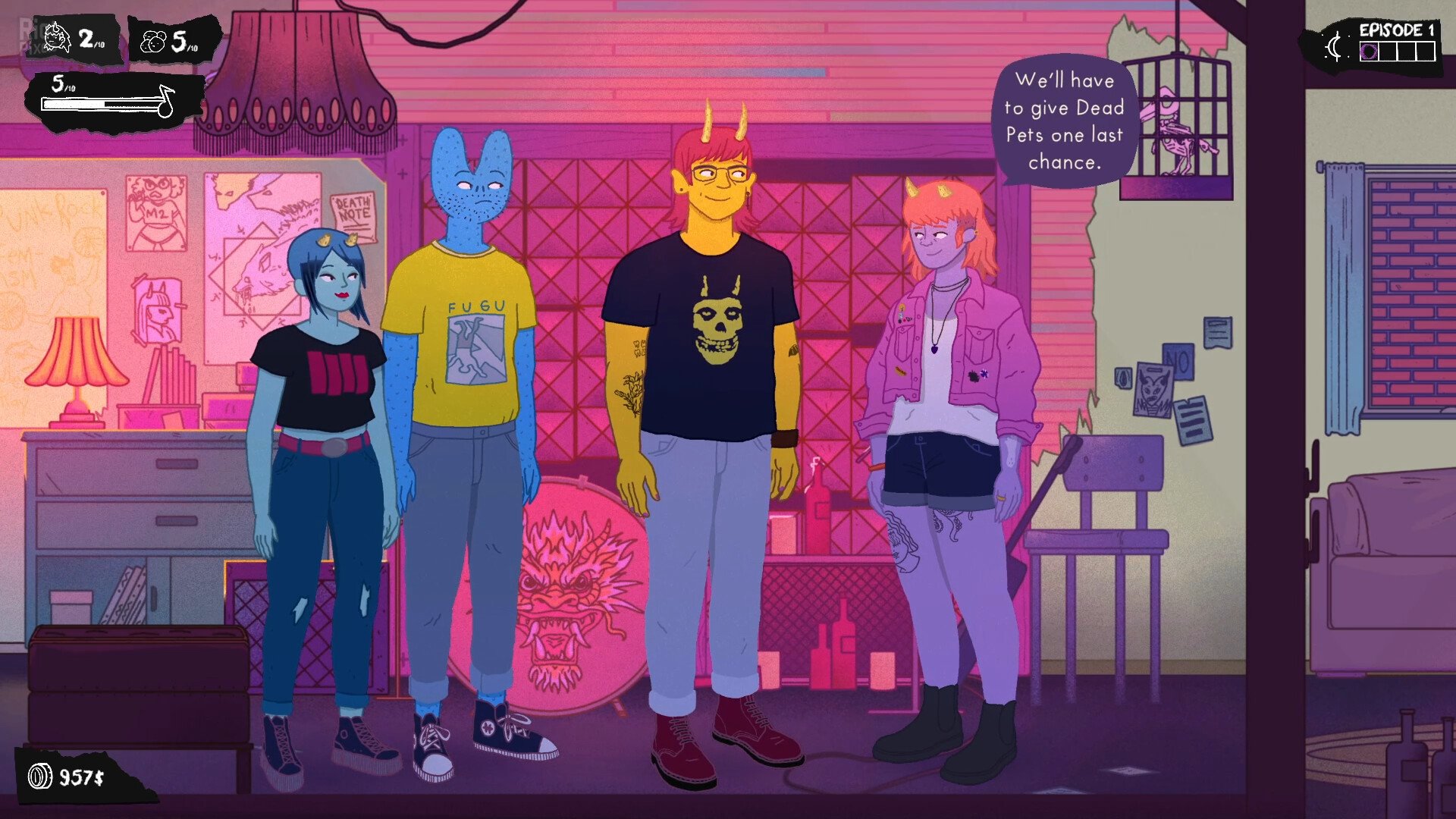[5]-Dead Pets: A Punk Rock Slice of Life Sim – Deluxe Edition, v1.1.0c + Bonus OST Download