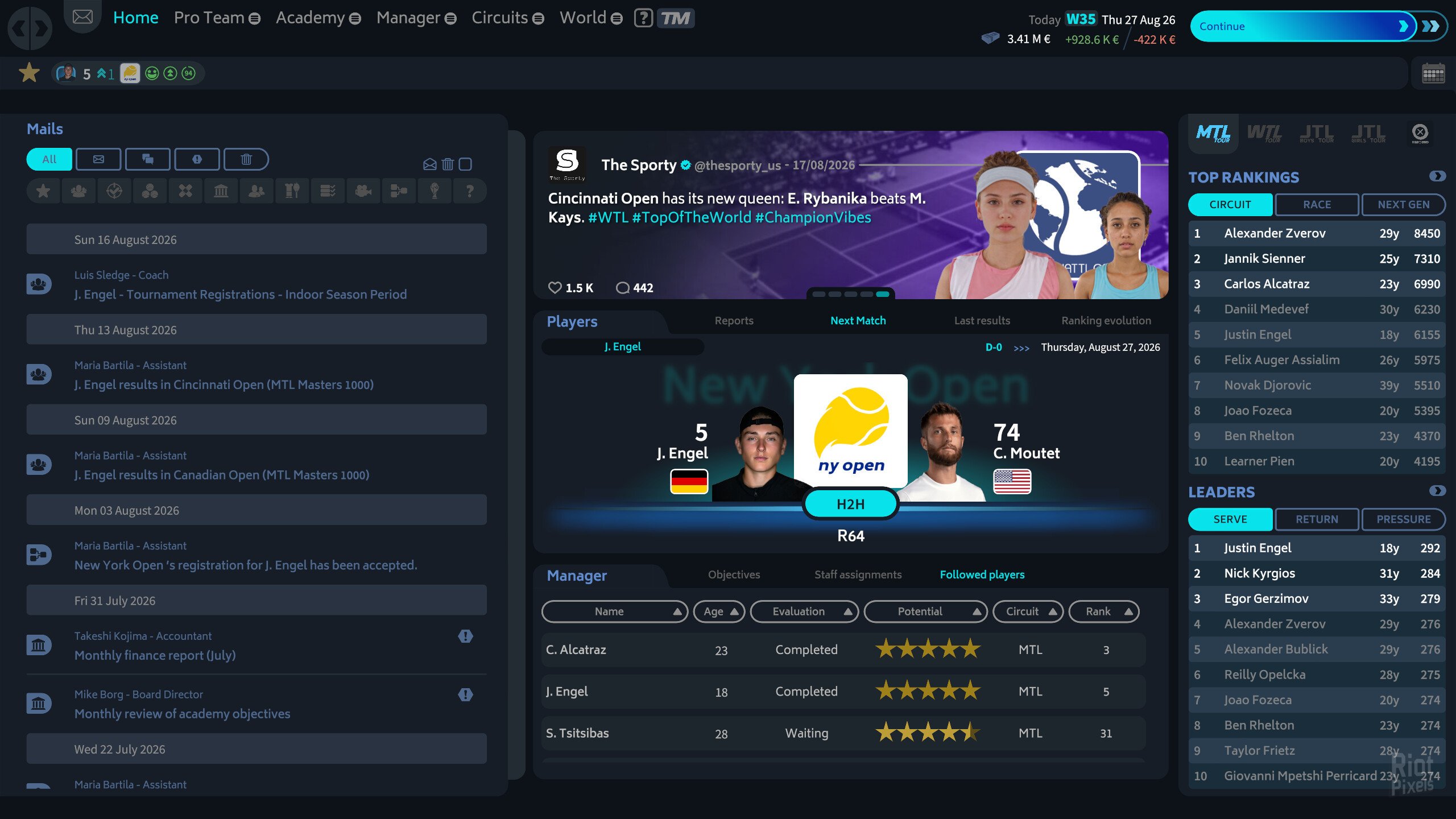 [6]-Tennis Manager 26 – v6.0.376 Download
